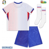 Frankrike Bortedraktsett Barn EM 2024 Kortermet (+ Korte bukser)